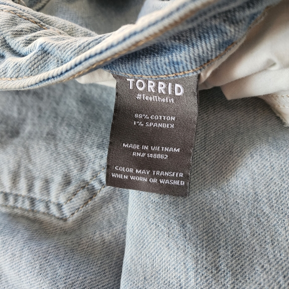 Torrid Feel The Fit Stovepipe Classic Denim Straight Leg Jeans Size 28 PLUS NWT - Picture 11 of 11
